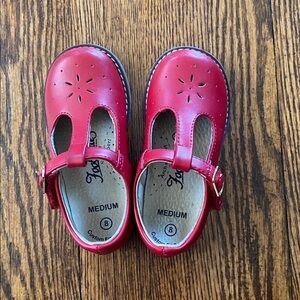 Footmates Red Toddler Mary Jane Shoes